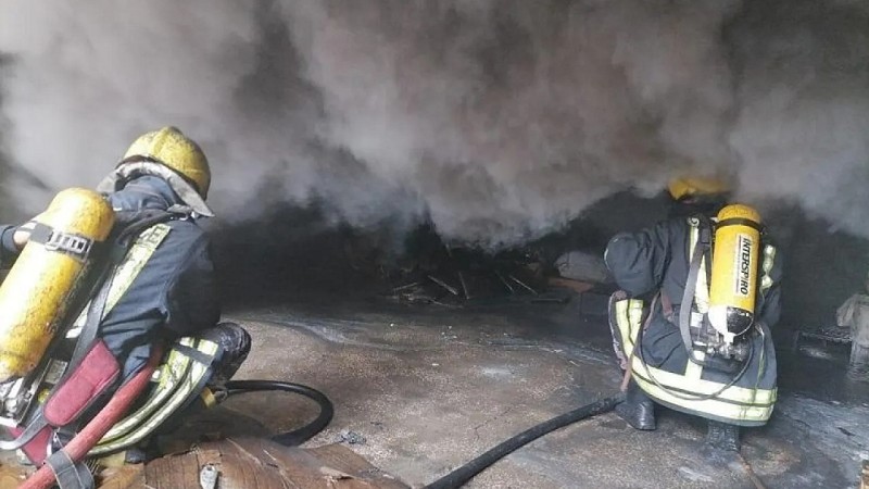 5 إصابات إثر حريق شقة ناتج عن مدفأة غاز في عمان